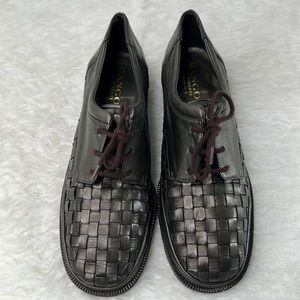 Rangoni Firenze Women’s Basket Weave Leather Loafers Sz 7 B